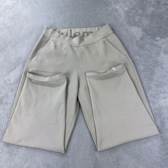 Lululemon Relaxed-Fit High-Rise Knit Cropped Pants 24” Women’s Size S - Picture 4 of 13